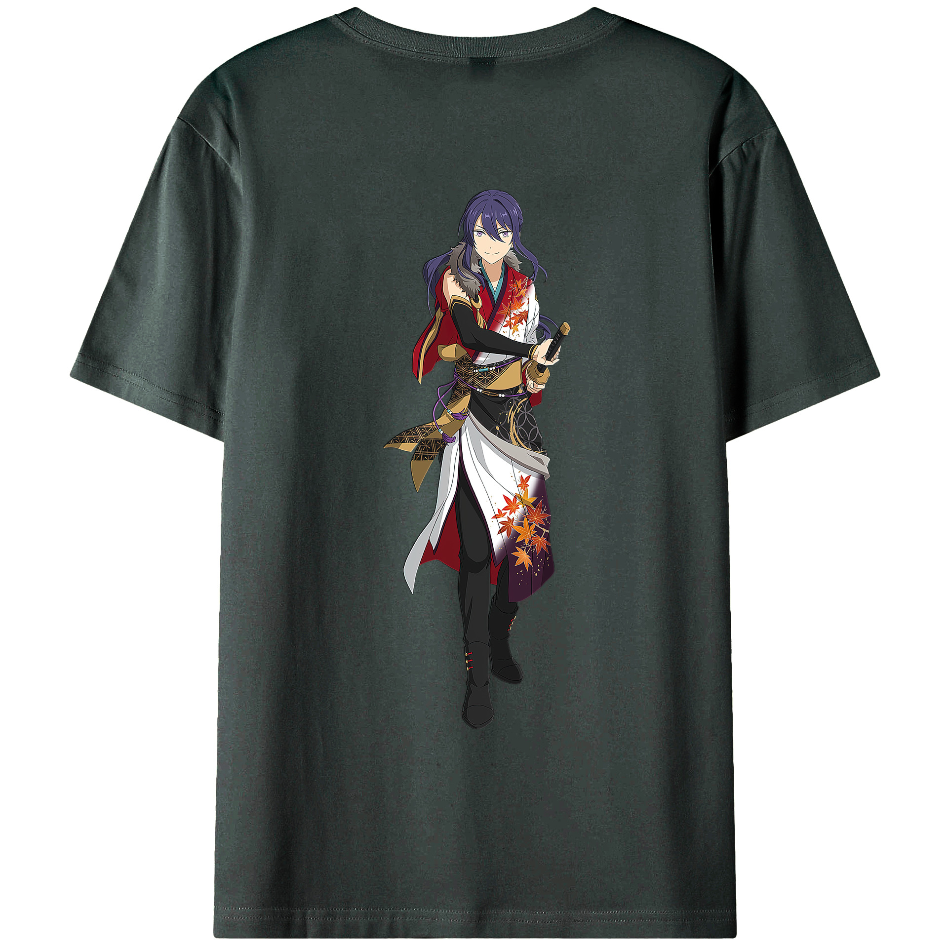 （画像用） あんさんぶるスターズ! Ensemble Stars 綿100％ メンズ半袖Tシャツ（バックプリント） 通気性